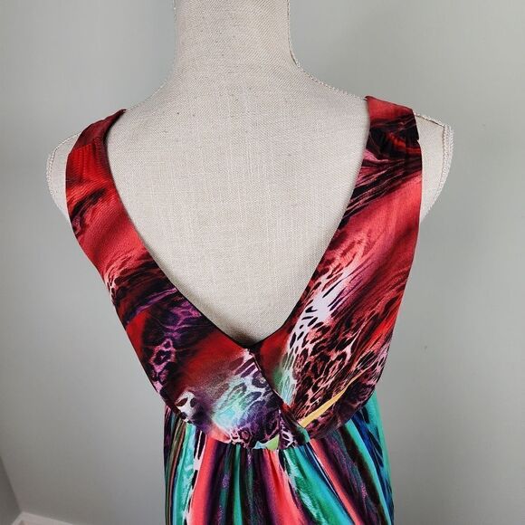 Kate And Mallory Design Women's Sleeveless V Neck And Back Maxi Dress Size Small - Picture 6 of 8